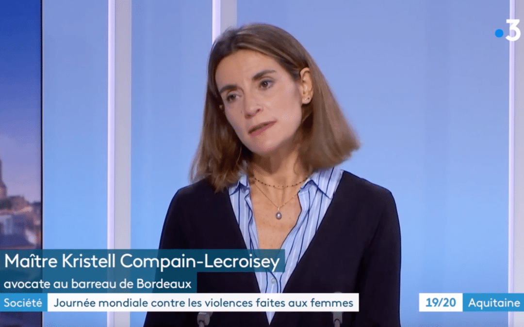 Intervention de Maître COMPAIN-LECROISEY au Journal Télévisé France 3 Aquitaine