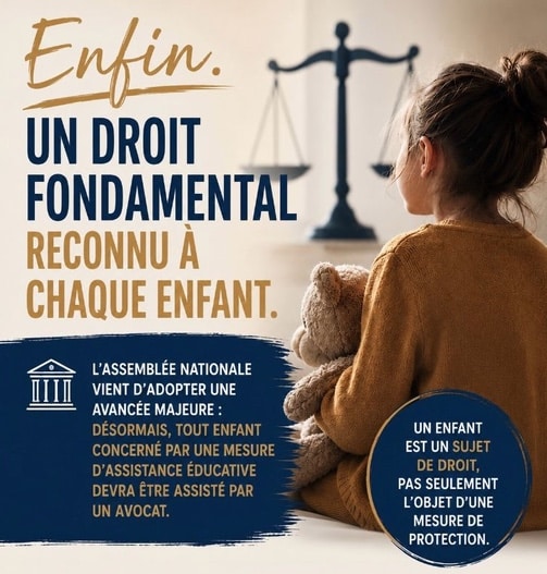 assistance éducative, avocat obligatoire pour l&rsquo;enfant